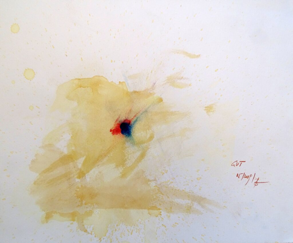 Gut, Aquarell, Karton, 42x30 cm, 2009